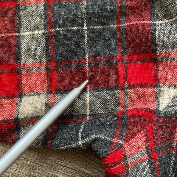 Vintage Troy of California Wool Blend Button Up Plaid Shirt - Picture 8 of 11